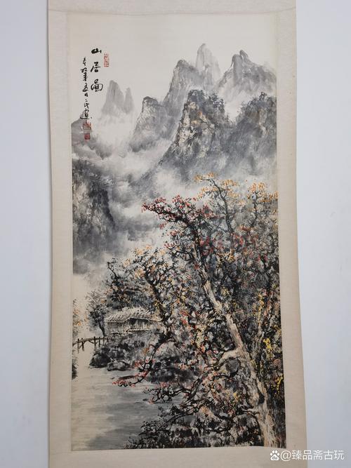 老画家遗赠国画作品手稿实拍