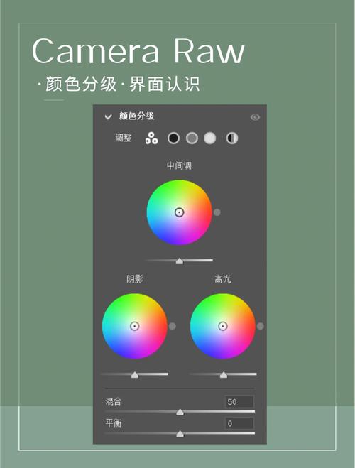 调色软件中色彩分级工具的操作界面