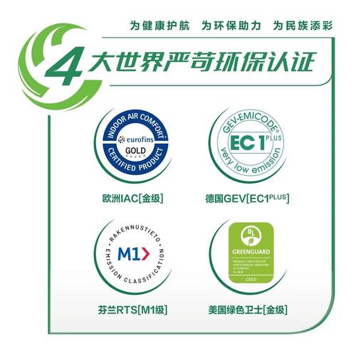 进口和国产墙面漆环保认证标志对比