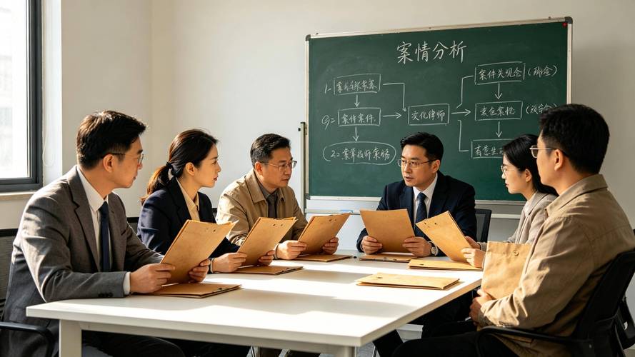 律师团队梳理刑事案件证据链工作场景