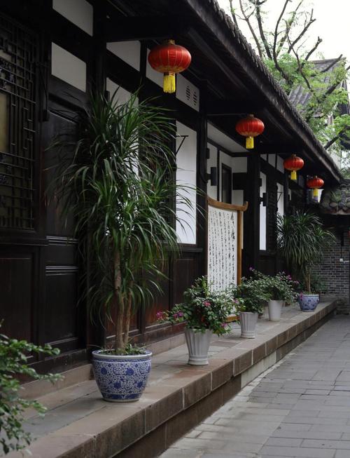 成都院子酒店民国建筑细节