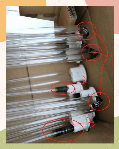 食品车间紫外杀菌机灯管老化发黑对比图