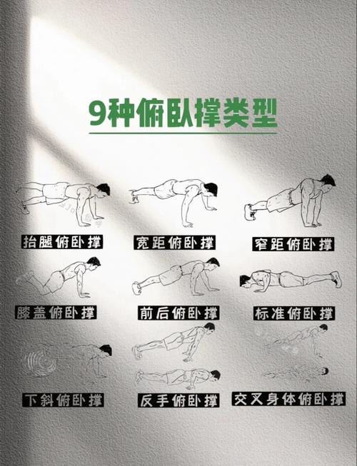 新手标准俯卧撑动作分解示意图