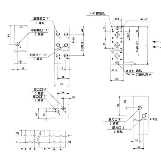 工业液压站油路块工艺孔堵头设计图
