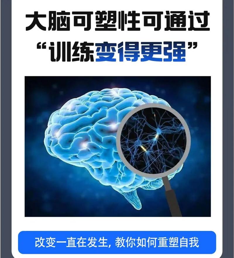 反复练习技能大脑神经重塑示意图