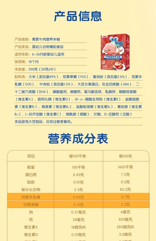 6月龄宝宝第一口米粉配料表选品对比图