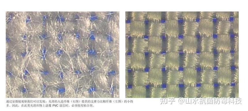 布艺纤维缝隙卡着醋酸钠颗粒的放大示意图