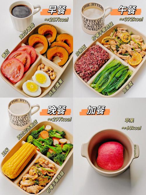 增肌餐盘 蛋白质 碳水化合物 蔬菜搭配示例