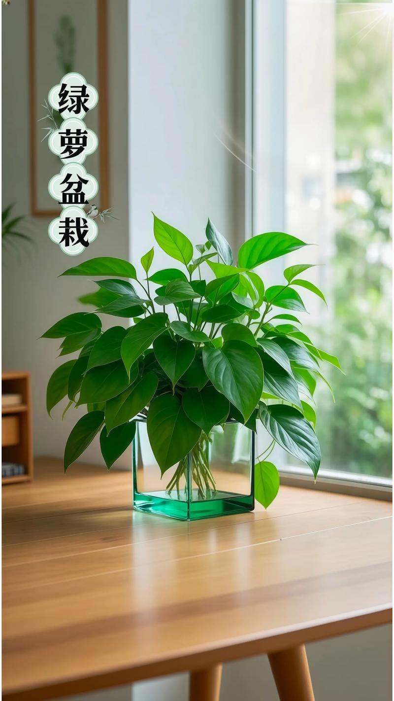 装修完工后屋内摆放绿萝通风除甲醛场景