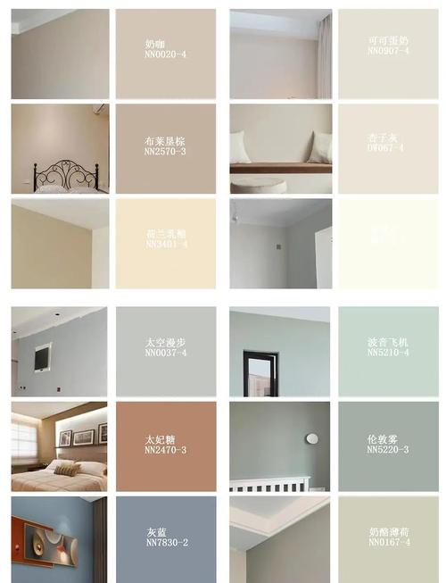 墙面颜色色卡与上墙后实际效果对比