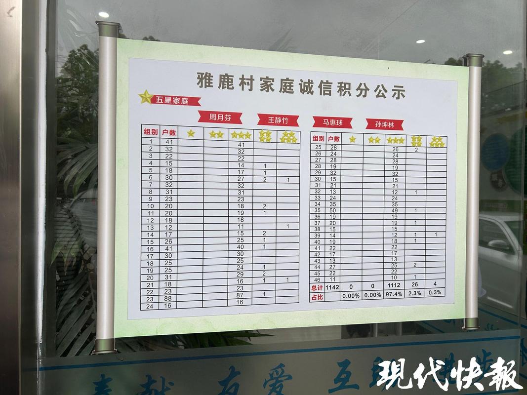 家庭贡献栏价值卡投票现场示意图