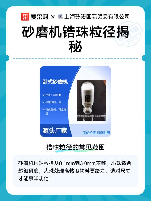 砂磨机研磨介质锆珠大小选择示意图
