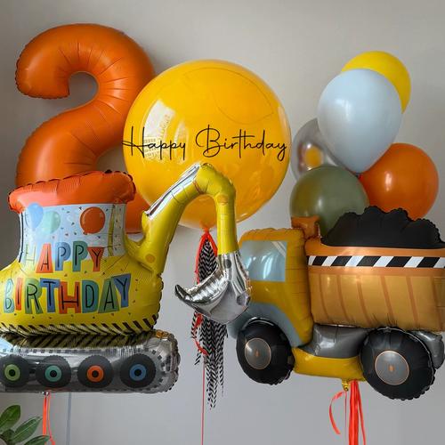 儿童工程主题生日派对现场布置
