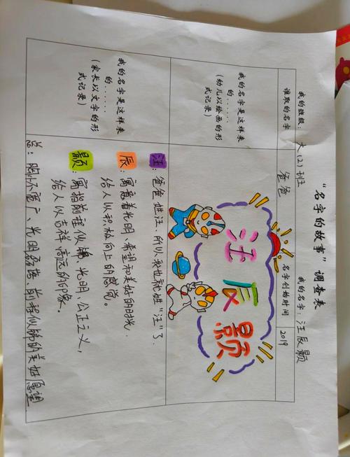 婴幼儿家族昵称认知反应研究实验记录表