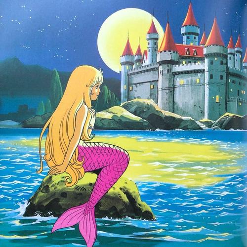 海的女儿迪士尼动画与安徒生插画对比图