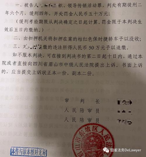 组织领导传销活动罪法院判决书实拍