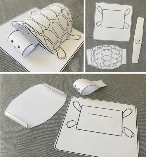 亲子手工制作纸盘乌龟步骤