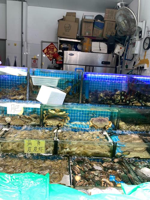 三亚海鲜市场实拍称重台