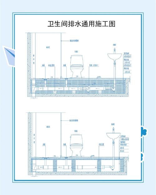 卫生间下水管检修口预留施工图