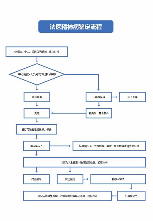 司法精神鉴定流程现场示意图