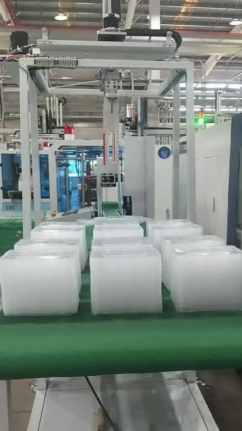 全电动高速注塑机生产一次性餐盒现场