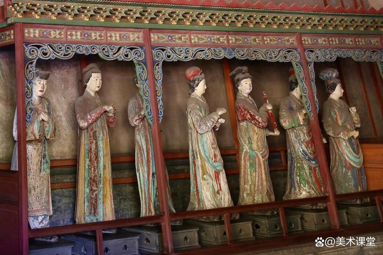 晋祠宋代侍女壁画外围保护围栏