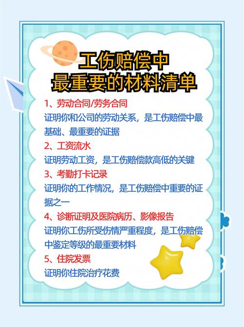 工伤赔偿案件劳动能力鉴定申请材料清单实拍