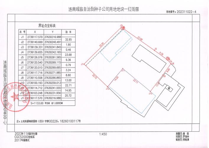 工业企业厂区边界与周边小学距离合规测量现场图