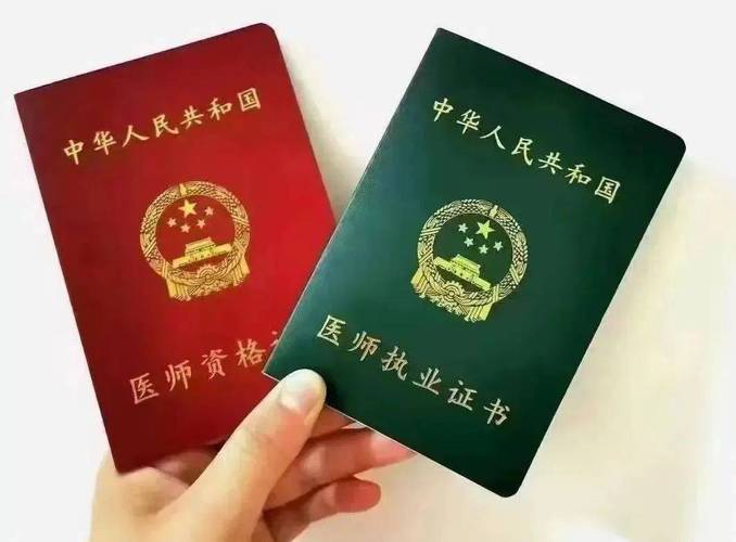 执业医师资格证证书与执业印章的实物特写