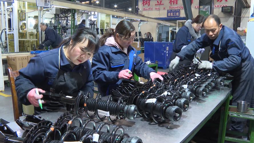 国内减震器厂家自动化生产车间实拍