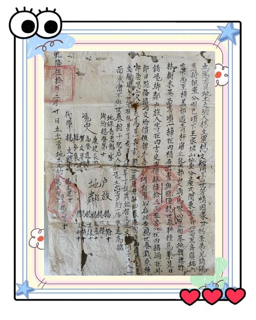 清代乡间私人土地买卖地契原件