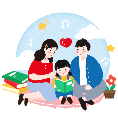 温柔而坚定亲子教育漫画场景