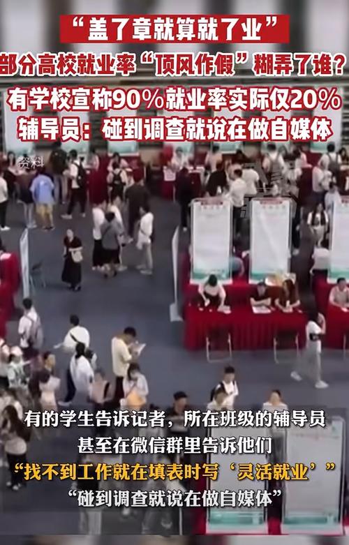 大学就业率造假事例新闻截图