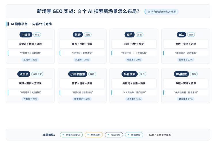 AI搜索引擎结果页面布局对比图