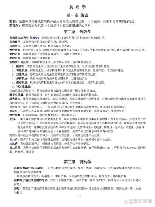 生物医药考研专业课高频考点整理图