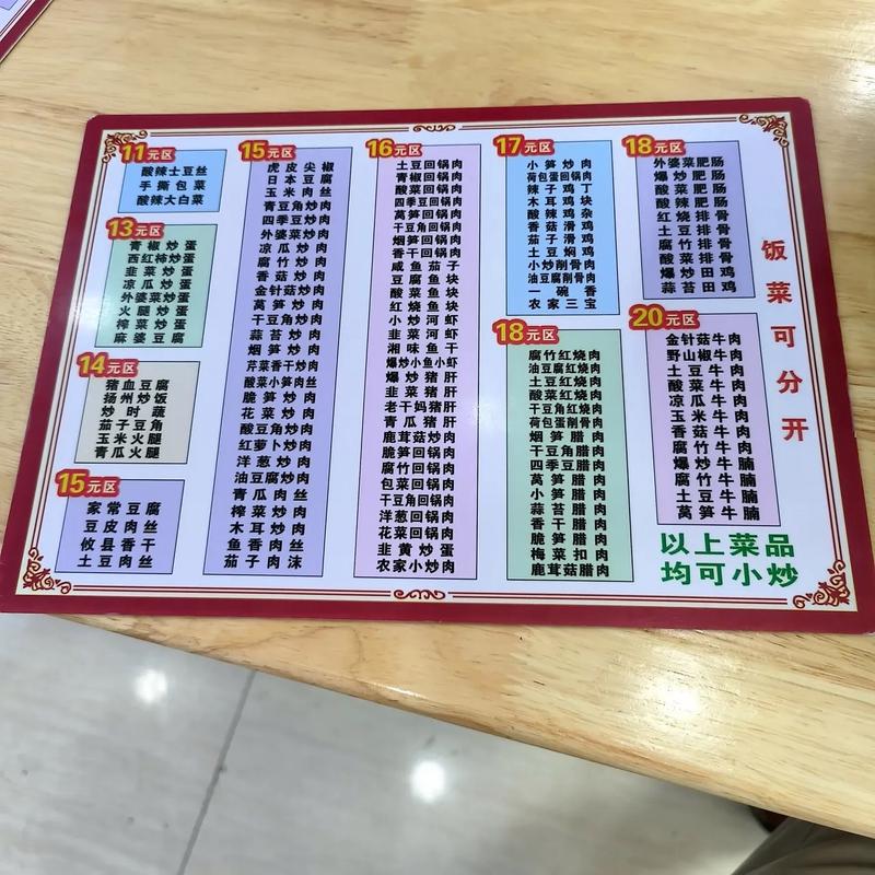 线下实体店菜单商用字体使用场景图