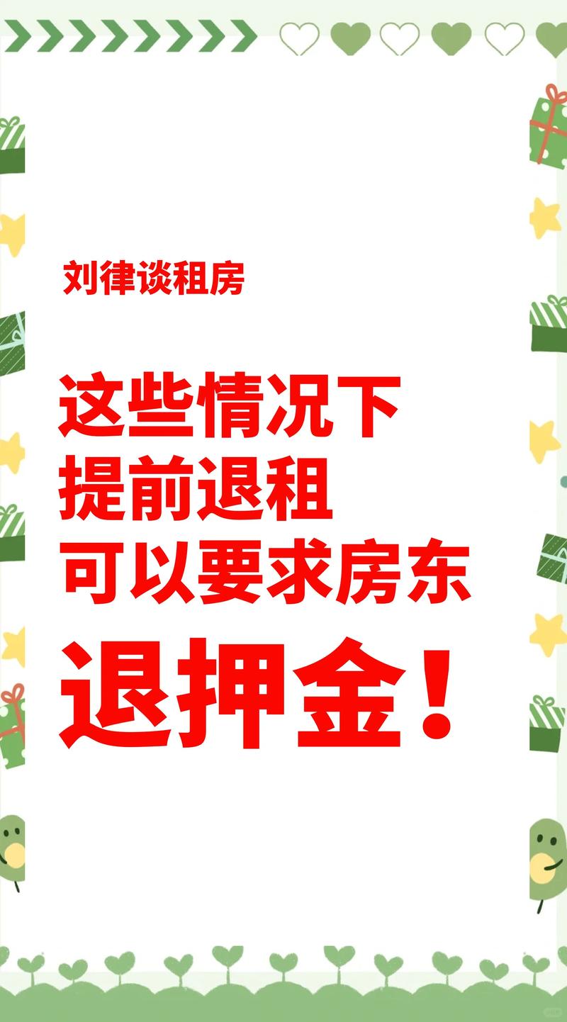 租房押金退还流程示意图，包含录像取证、清洁、当面交接