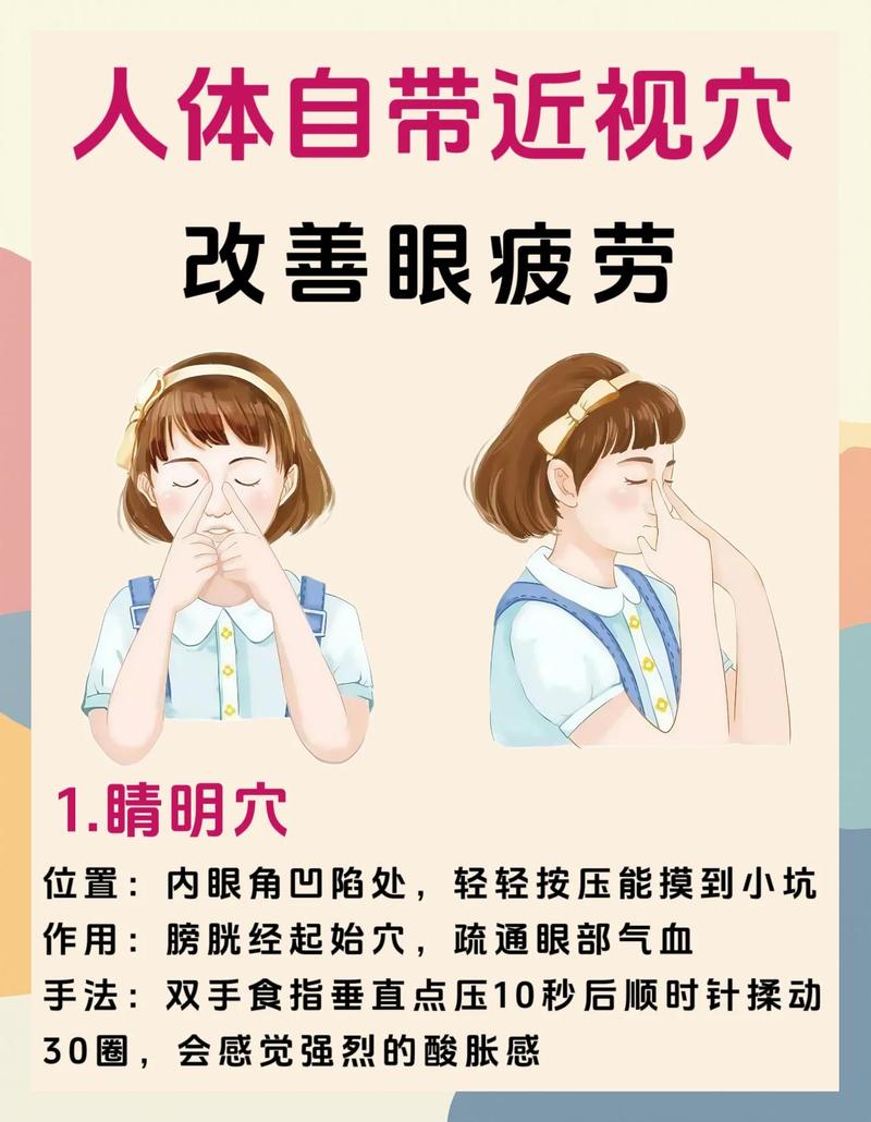 中控岗从业者睡前十分钟眼部放松示意图