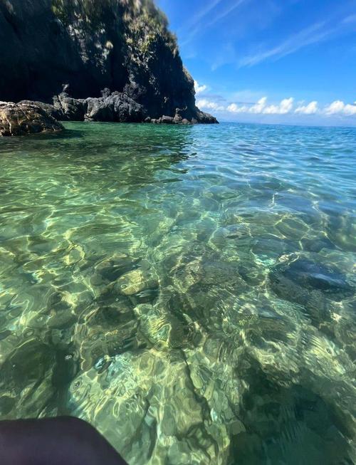 热带海岛度假原始无人岛沙滩场景