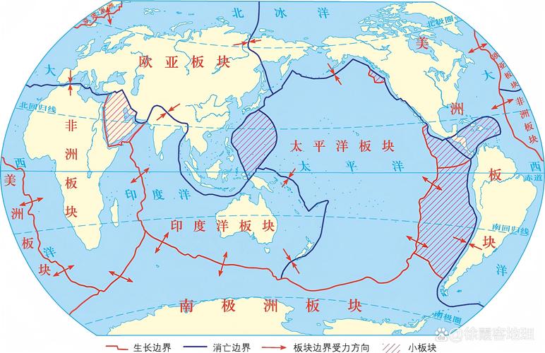 全球板块火山带分布实景图