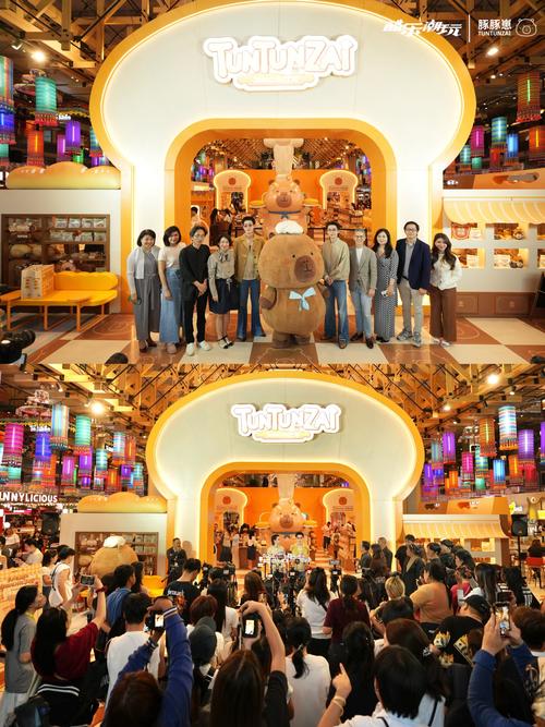 曼谷街头本土消费品牌快闪店场景