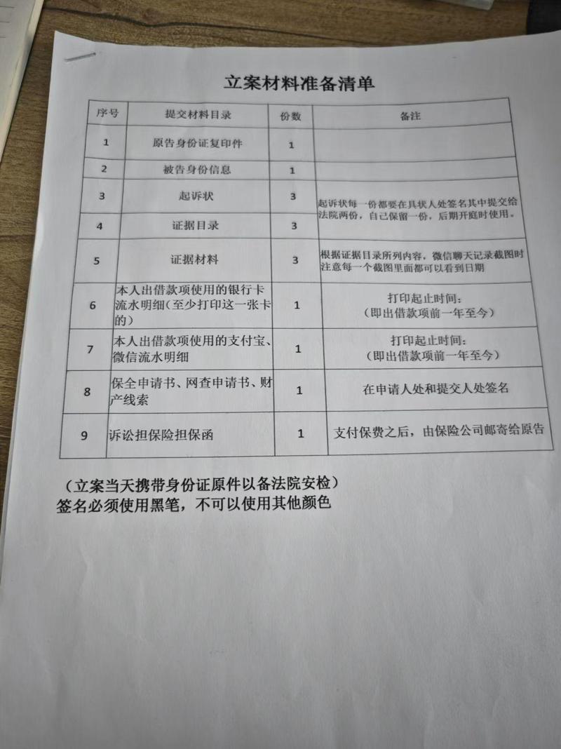律师整理债务追偿案件证据材料