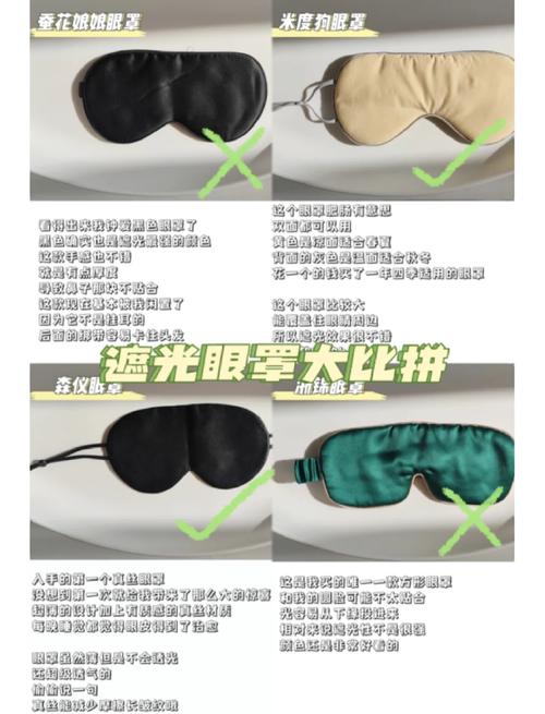 遮光便携眼罩真实佩戴对比图