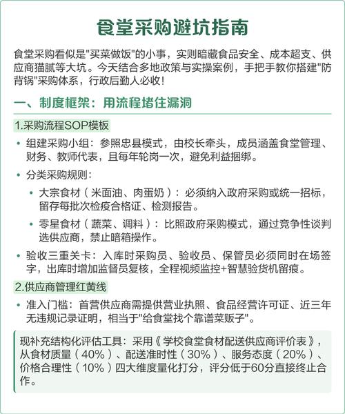 不同采购规模下的避坑实操清单