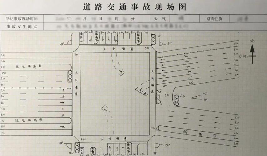 非机动车道路紧急避险事故现场图