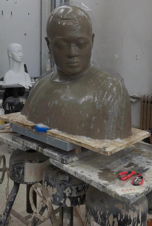 景观雕塑翻模作业现场