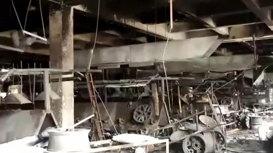 工业除尘器爆炸事故现场实拍