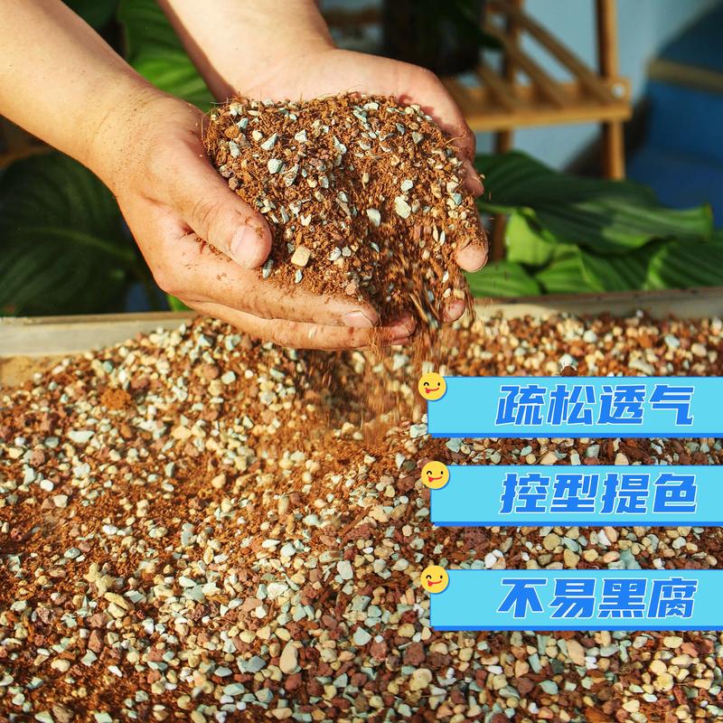向阳绿植透气颗粒混合配土实拍
