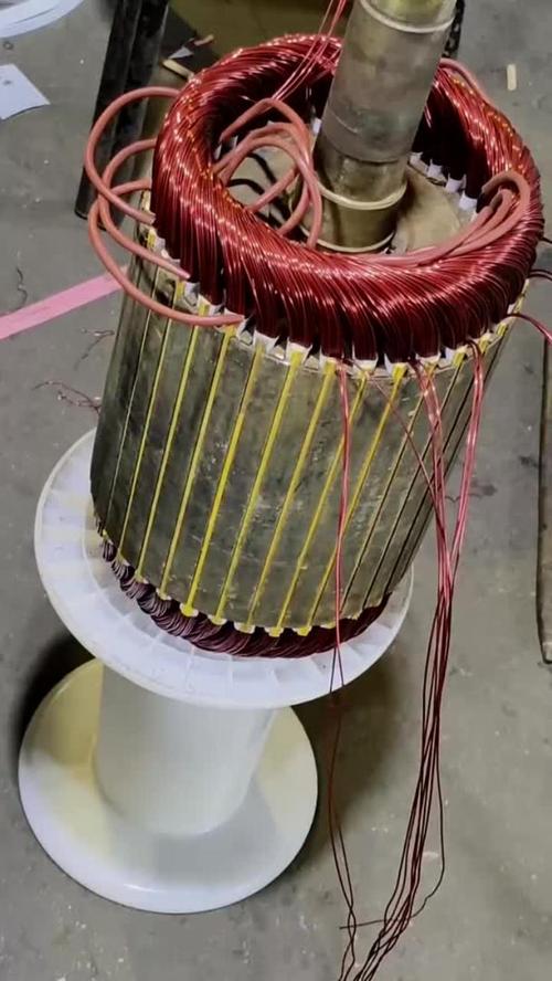 工业电机绕组重绕工艺现场图