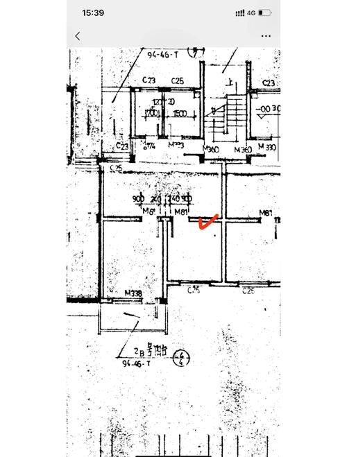 装修施工队老房翻新承重墙标识示意图